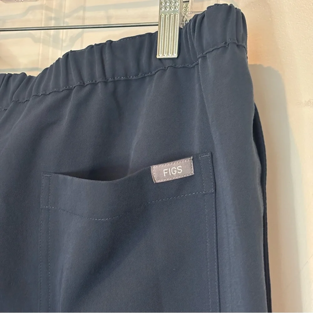 FIGS Pisco Basic Scrub Pants XL Short Dark Harbor Blue Gray